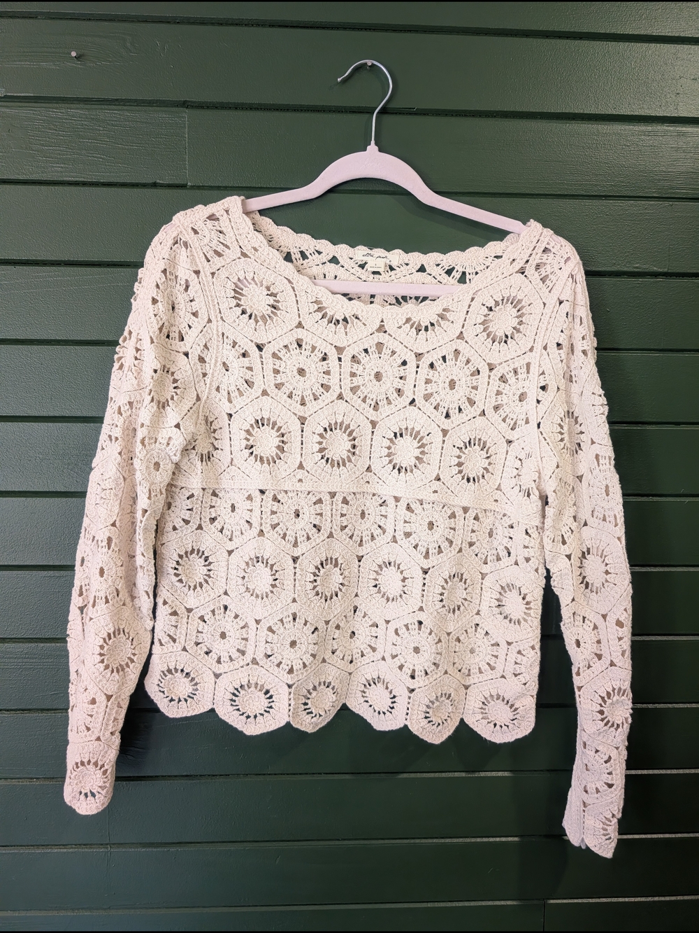 Crochet Lace Top - Off White